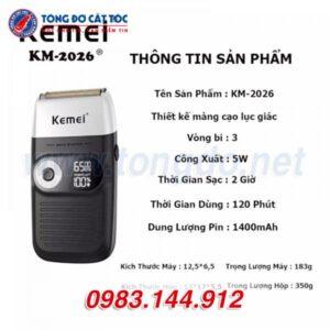 Máy cạo khô siêu sát siêu trắng KEMEI KM 2026 10 - cao kho kemei 2026 1