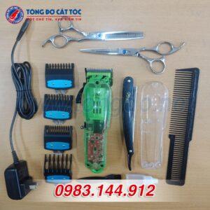Combo Tông đơ lưỡi kép F60, kéo freelander