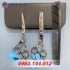 Bộ Kéo Freelander Ngọc Xanh Thép Nhật Cao Cấp (Tặng Kèm Bao Da Đựng Kéo Cao Cấp + Lược Toniguy) 17 - keo freelander dep