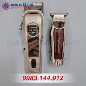 Combo tông đơ Kemei Km1998, chấn viền barber