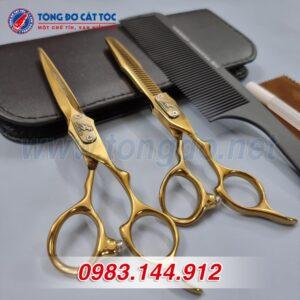 Bộ kéo cắt tóc chuyên nghiệp NEPURLSON vàng đẹp 11 - keo NEPURLson 1 scaled 1