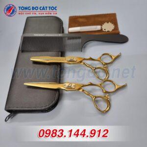 Bộ kéo cắt tóc chuyên nghiệp NEPURLSON vàng đẹp 13 - keo NEPURLson 2 scaled 1