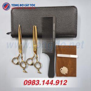 Bộ Kéo Cắt Tóc Chuyên Nghiệp JAGUAR Báo Vàng