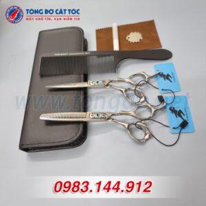 Bộ kéo cắt tóc chuyên nghiệp Freelander Xanh Ngọc 14 - keo freelander xanh ngoc 2 scaled 1