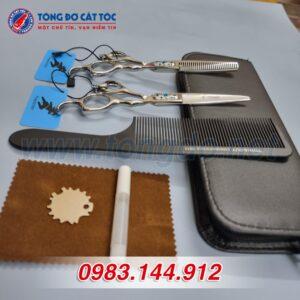 Bộ kéo cắt tóc chuyên nghiệp Freelander Xanh Ngọc 16 - keo freelander xanh ngoc 3 scaled 1