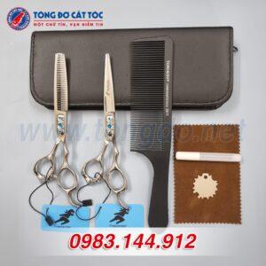 Bộ kéo cắt tóc chuyên nghiệp Freelander Xanh Ngọc