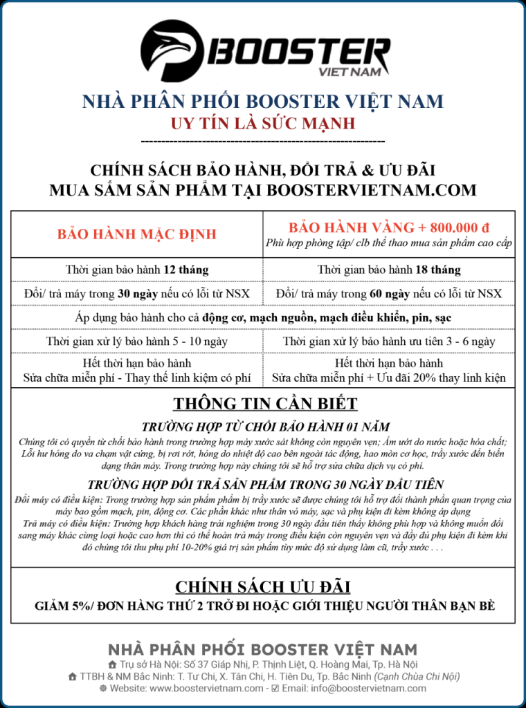 Booster T 19 Chinh Sach Bao Hanh Booster Viet Nam
