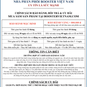 Chinh Sach Bao Hanh Booster Viet Nam