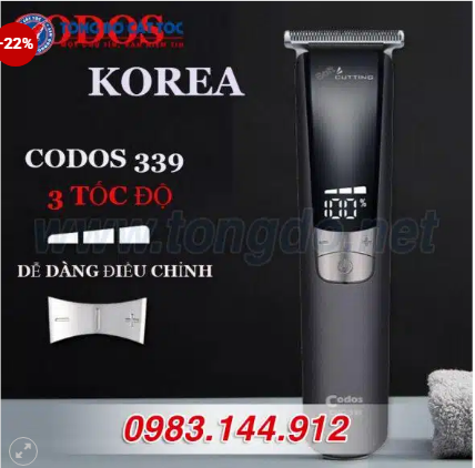 Tông Đơ Bấm Viền Sắc Nét Đáng Mua 2025 123 - codos CHC 339