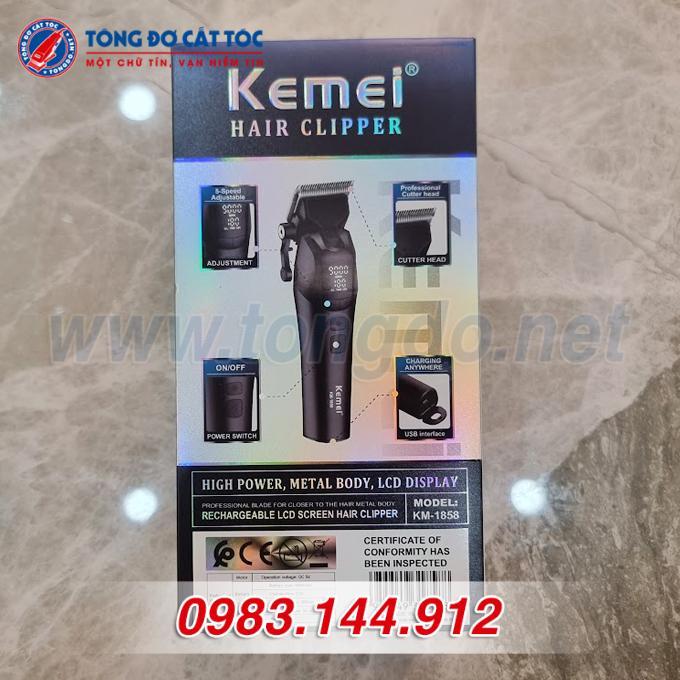 KM-1858-9 Tông đơ cắt tóc Kemei KM-1858 (10W - 6H) 3 - KM 1858 9