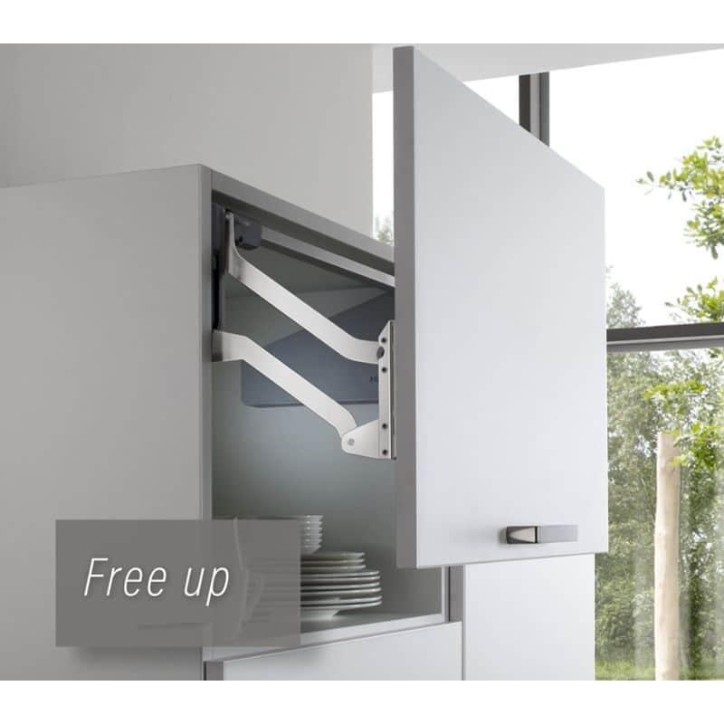 Ảnh bộ tay nâng FREE UP Hafele 493.05.792 nắp trắng Ảnh bộ tay nâng FREE UP Hafele 493.05.792 nắp trắng
