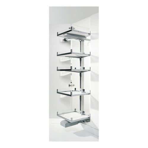 Ảnh rổ kéo Premio rộng 600mm 4 khay lắp trái Hafele 549.72.266