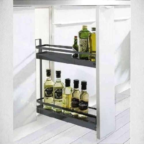 Ảnh thực tế bộ rổ kéo cho tủ bếp dưới Hafele 549.24.620