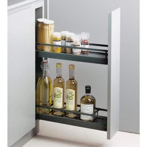 Ảnh thực tế bộ rổ kéo cho tủ bếp dưới Hafele 549.24.620