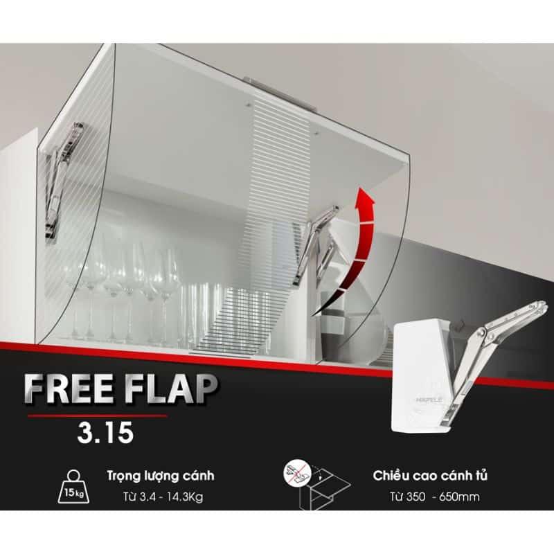 Ảnh thực tế bộ tay nâng FREE FLAP 3.15 Hafele 493.05.861 nắp xám Ảnh thực tế bộ tay nâng FREE FLAP 3.15 Hafele 493.05.861 nắp xám