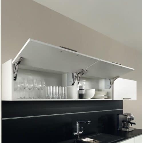 Bộ tay nâng FREE FLAP 3.15 Hafele 493.05.861 nắp xám 6 Ảnh thực tế bộ tay nâng FREE FLAP 3.15 Hafele 493.05.861 nắp xám