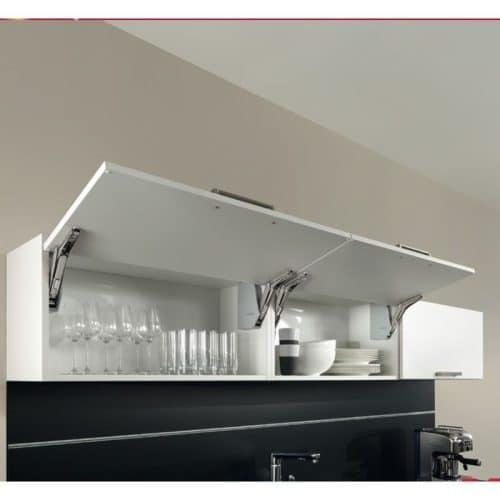 Bộ tay nâng FREE FLAP 3.15 Hafele 493.05.862 nắp xám 4 Ảnh thực tế bộ tay nâng FREE FLAP 3.15 Hafele 493.05.862 nắp xám