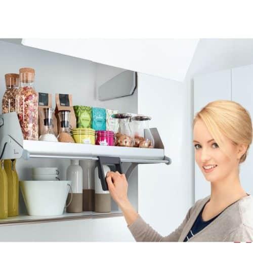 Kệ nâng hạ cho tủ bếp rộng 900mm, 1 khay, Hafele 504.68.915 3 Ảnh thực tế kệ nâng hạ cho tủ bếp rộng 900mm, 1 khay, Hafele 504.68.915