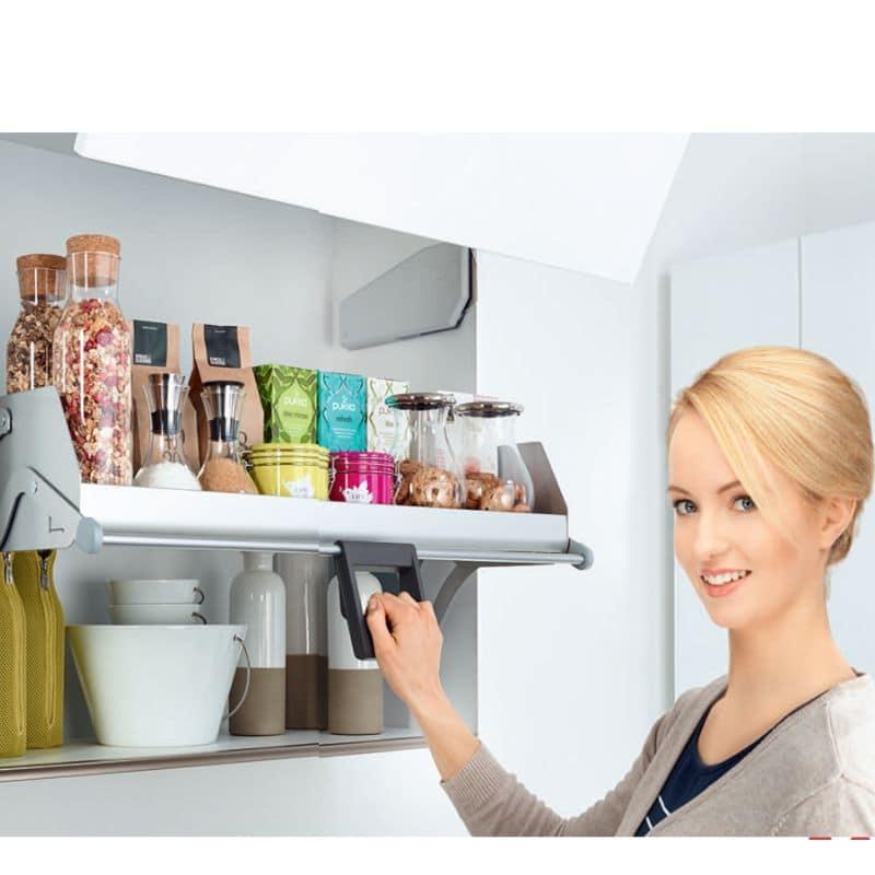 Ảnh thực tế kệ nâng hạ cho tủ bếp rộng 900mm, 1 khay, Hafele 504.68.915 Ảnh thực tế kệ nâng hạ cho tủ bếp rộng 900mm, 1 khay, Hafele 504.68.915