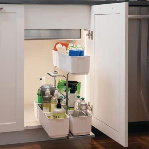 Ảnh thực tế bộ rổ kéo Kesseböhmer Cleaning Agent Hafele 545.48.911