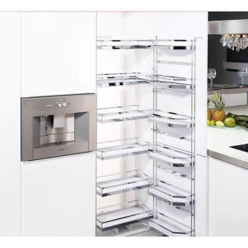 Ảnh thực tế bộ kệ đựng thực phẩm 6 tầng 600/1700mm TANDEM Hafele 545.94.652