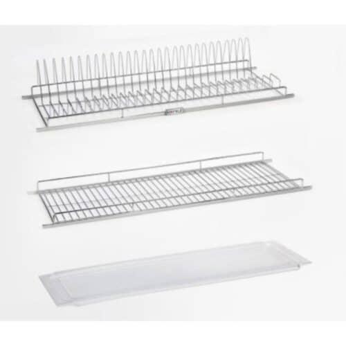 Ảnh thực tế phụ kiện tủ bếp khay hứng nước Hafele 544.01.389 đen 864X263mm