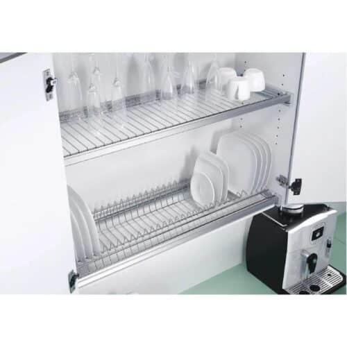 Ảnh thực tế khay up chén đĩa Hafele 544.01.027 inox, 564x263mm