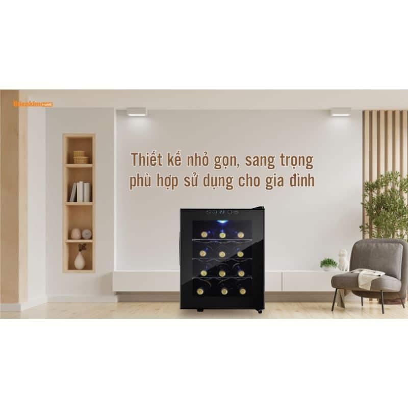 Ảnh thực tế tủ rượu độc lập 12 chai Hafele 539.15.060 Ảnh thực tế tủ rượu độc lập 12 chai Hafele 539.15.060