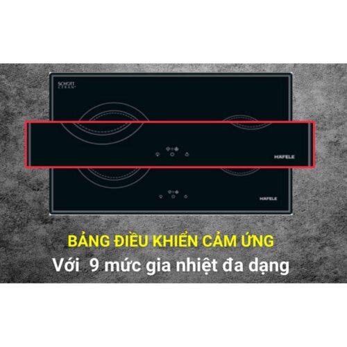 Bếp hồng ngoại 2 vùng nấu Hafele HC-R772B 536.01.795 3 Bảng điều khiển bếp hồng ngoại 2 vùng nấu Hafele HC-R772B 536.01.795