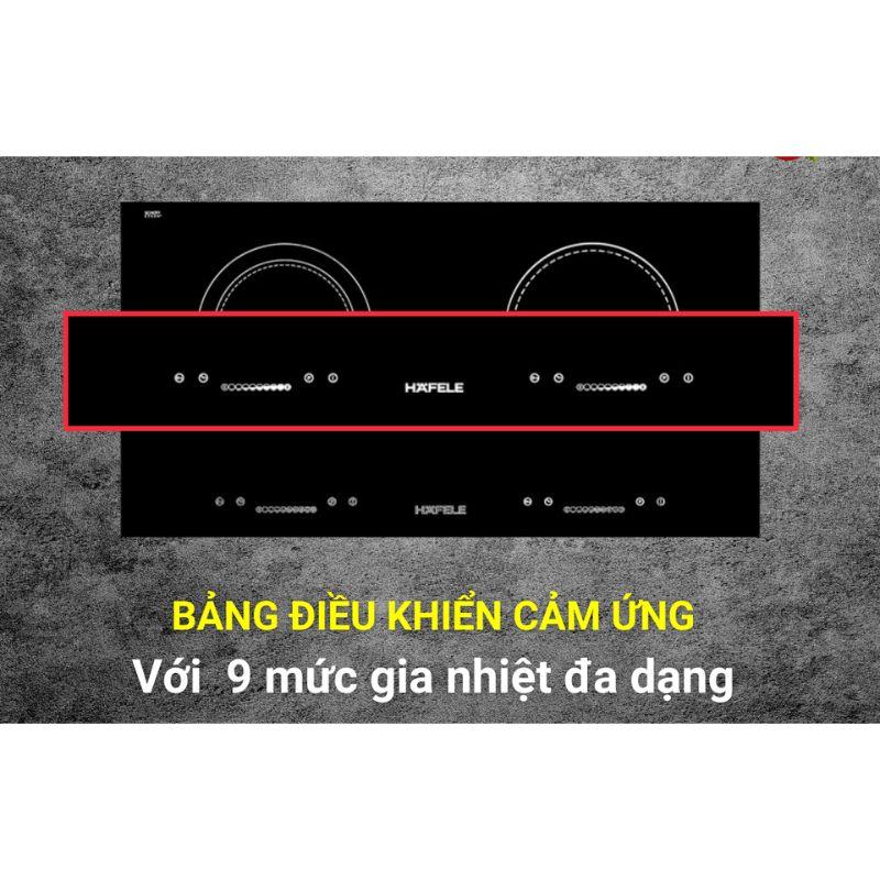 Bảng điều khiển bếp từ đôi kết hợp hồng ngoại Hafele HC-M772C 536.61.565 Bảng điều khiển bếp từ đôi kết hợp hồng ngoại Hafele HC-M772C 536.61.565