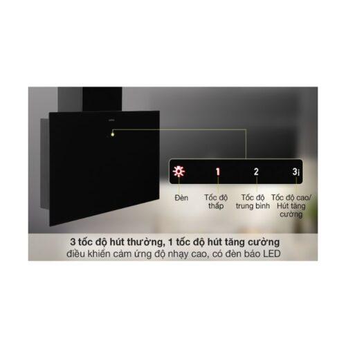 Máy hút mùi Hafele HH-WVG80E 533.86.018 gắn tường, nhập khẩu 6 Bảng điều khiển Hafele HH-WVG80E 533.86.018