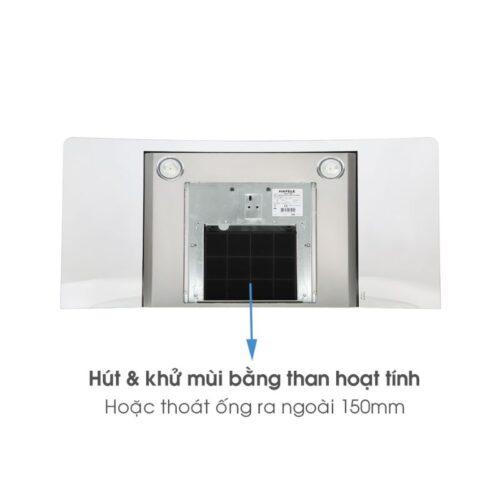 Bộ lọc máy hút khử mùi kính cong Hafele HH WG90B 539.81.185