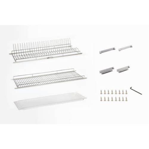 Cấu tạo giá úp bát đĩa Hafele 544.06.027 inox 304 cho tủ rộng 900mm