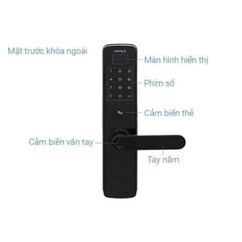Khóa điện tử Hafele DL7100 912.05.498 4 Cấu tạo Khóa điện tử Hafele DL7100 912.05.498