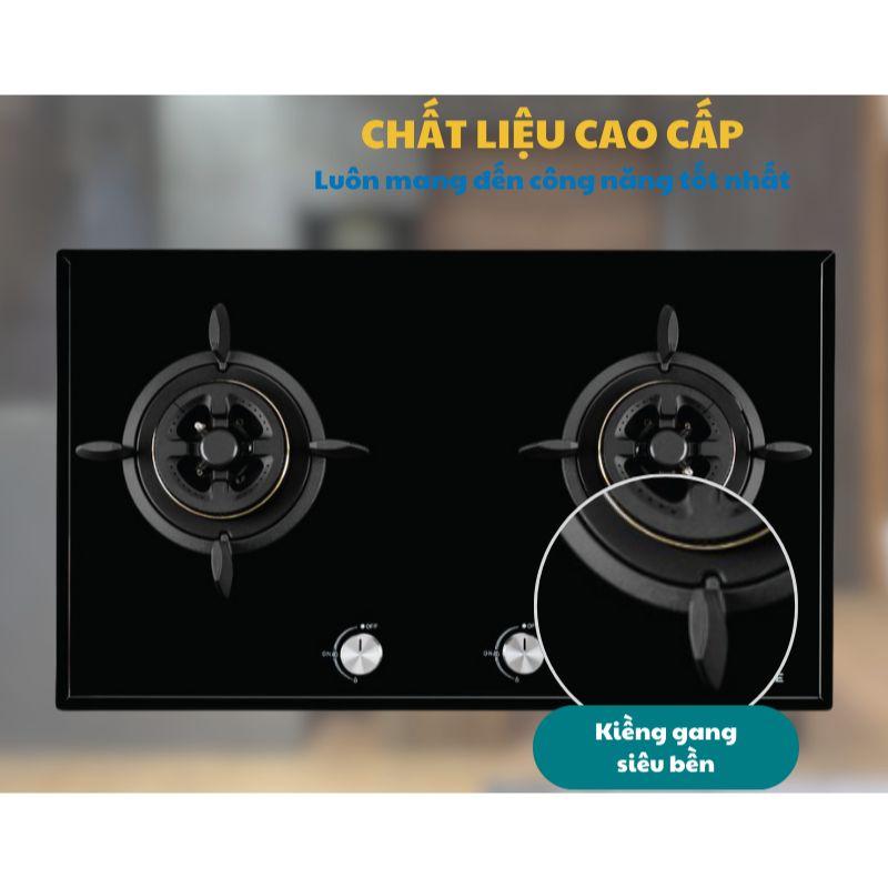 Chất liệu bếp gas 2 vùng nấu Hafele HC-G802C 495.06.053 Chất liệu bếp gas 2 vùng nấu Hafele HC-G802C 495.06.053