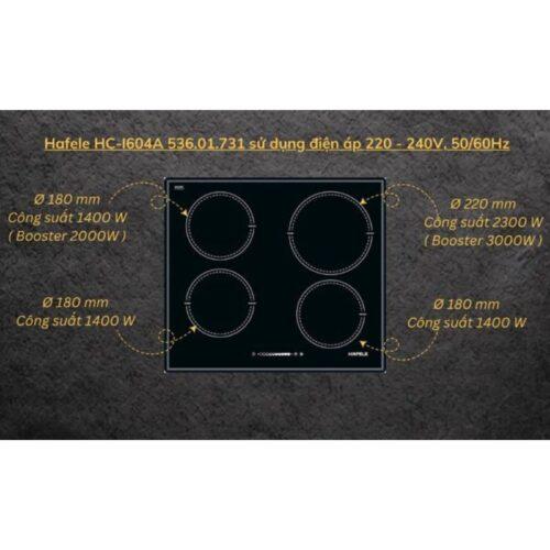 Công suất bếp từ Hafele HC-I604A 536.01.731