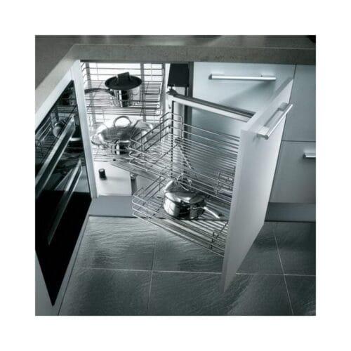 Bộ rổ góc gắn cánh trước, mở phải CLEARANCE Hafele 548.21.002