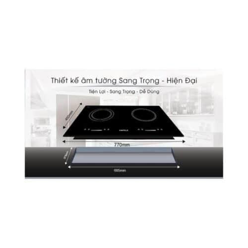 Bếp từ đôi kết hợp hồng ngoại Hafele HC-M772C 536.61.565 2 Lắp đặt bếp từ đôi kết hợp hồng ngoại Hafele HC-M772C 536.61.565