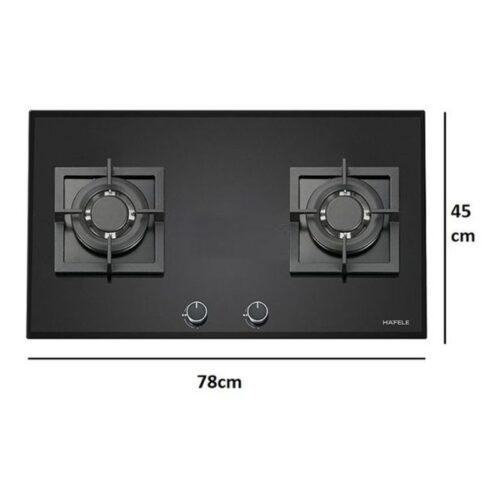 Kích thước bếp gas 2 vùng nấu Hafele HC-G783B 533.02.849