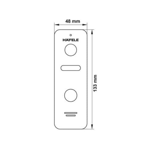 Kích thước Camera chuông cửa Hafele SVD-700HD 959.23.096