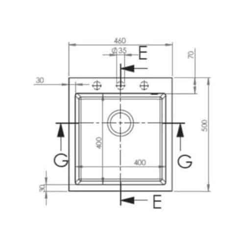 Chậu rửa chén bát Hafele HS G4650 565.84.561 3 Chậu rửa chén bát Hafele HS G4650 565.84.561