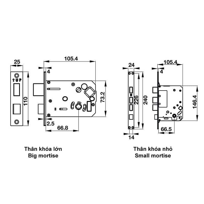 Kích thước Khóa điện tử Hafele EL7700-TCS 912.05.718 Kích thước Khóa điện tử Hafele EL7700-TCS 912.05.718