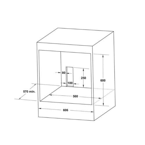 Lò nướng Hafele HO-2KT65A 538.61.441 10 Kích thước lò nướng Hafele HO-2KT65A 538.61.441