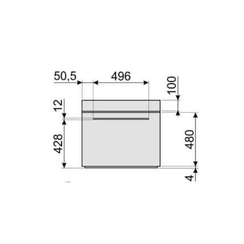 Kích thước lò nướng Hafele SF6101TVN1 536.64.841