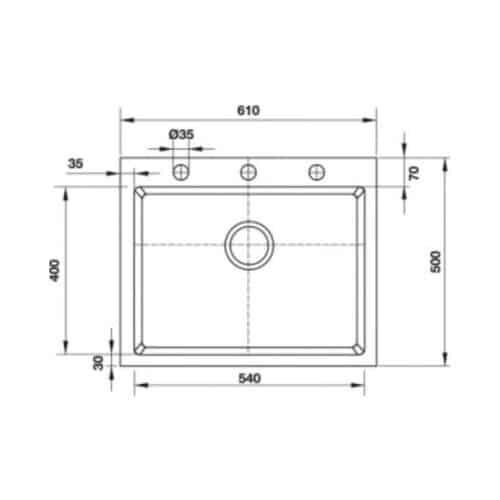 Chậu rửa chén bát Hafele HS G6150 565.84.271