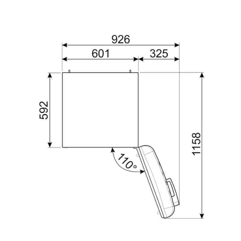 Kích thước Tủ lạnh Hafele Smeg FAB28RDIT5 535.14.537 Kích thước Tủ lạnh Hafele Smeg FAB28RDIT5 535.14.537