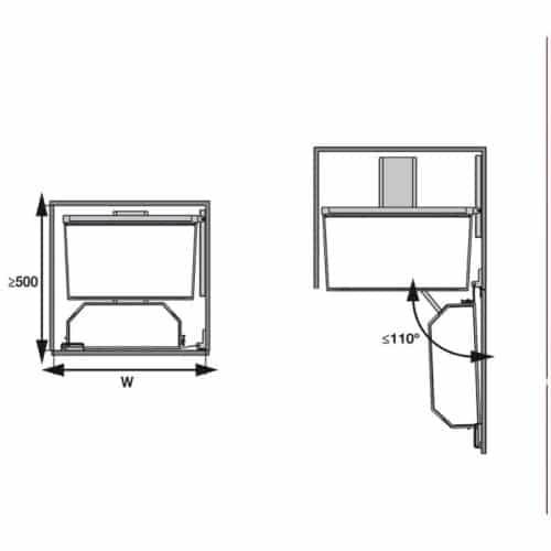 Lắp đặt bộ kệ đựng thực phẩm 3 tầng 600/800mm TANDEM PANTRY Hafele 545.94.650