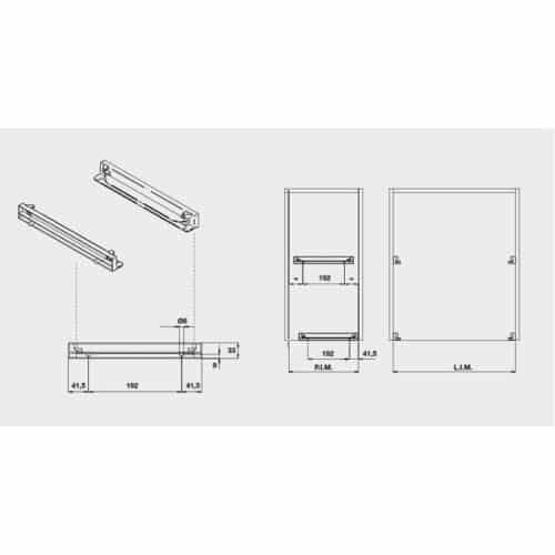 Lắp đặt khay up chén đĩa Hafele 544.01.024 inox, 414x263mm