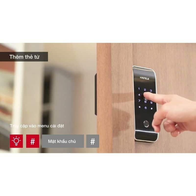 Lắp đặt Khóa cửa điện tử Hafele ER5100 912.05.319 Lắp đặt Khóa cửa điện tử Hafele ER5100 912.05.319