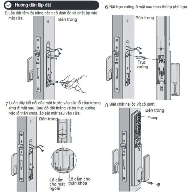 Lắp đặt Khóa điện tử Hafele PP8103 912.20.263 Lắp đặt Khóa điện tử Hafele PP8103 912.20.263